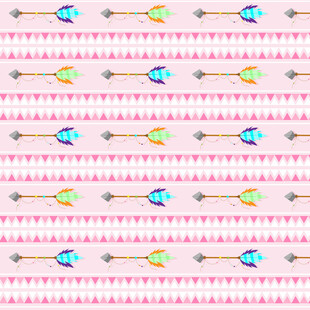 彩色小鱼条纹图案背景