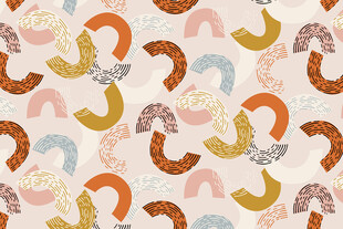 多彩弧形图案背景纹理