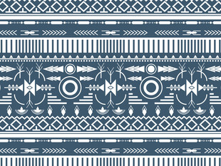 蓝白几何民族风图案纹理