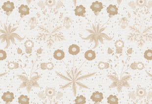 米白色花卉图案背景纹理