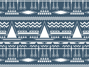 几何图案航海风无缝背景