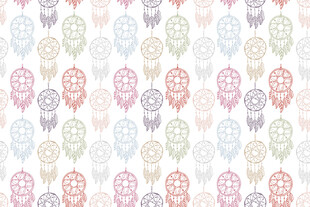 多彩复古风格鸡蛋图案背景