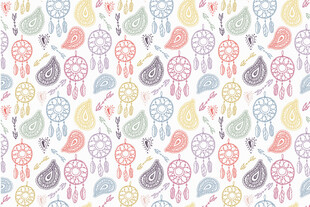 可爱卡通猫头鹰图案背景