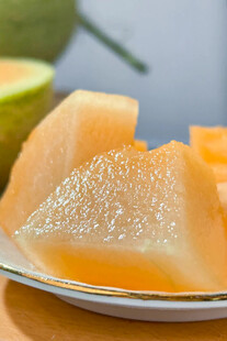 香甜哈密瓜切片展示