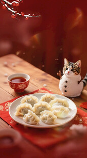 冬至猫咪饺子