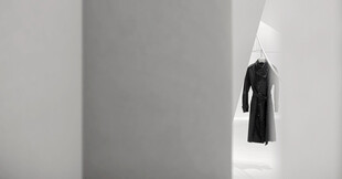 门后隐约的黑色身影