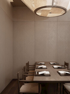 简约风餐厅用餐区布置