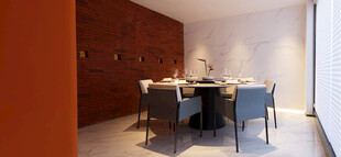 现代简约风格餐厅场景