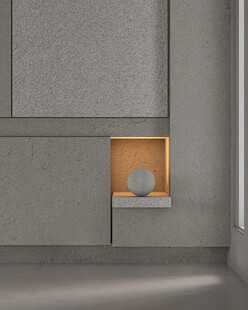 简约风墙面嵌入式展示空间