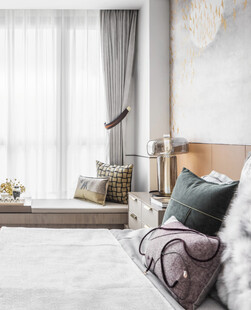 简约温馨卧室室内场景