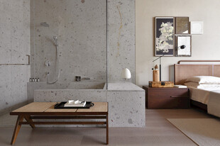 现代简约风卧室与休闲区