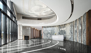 现代风格豪华大厅空间