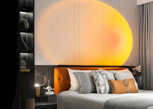 卧室温馨床头背景墙设计