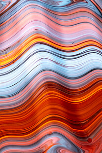 绚丽多彩的流体波纹图案