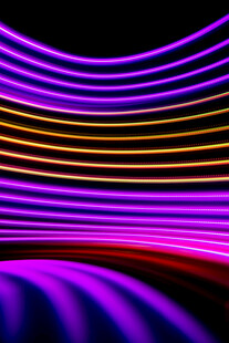 炫彩霓虹线条抽象背景图