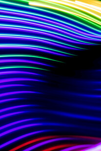 炫彩流动光线抽象画面