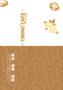 金色玫瑰主题简约封面设计