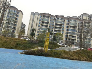 湖畔高层住宅区景观