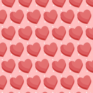 粉色爱心图案背景