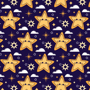 星星饼干图案背景