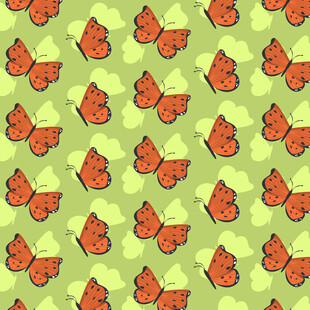 卡通红叶图案背景纹理