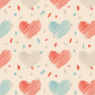 爱心图案背景纹理设计