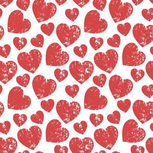 红色爱心图案背景纹理
