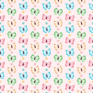 多彩蝴蝶结图案背景