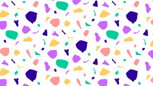 多彩气球三角图案背景