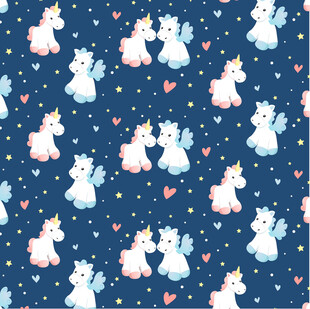 梦幻独角兽图案背景