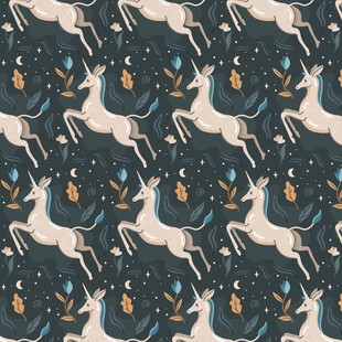 梦幻鹿群图案背景设计