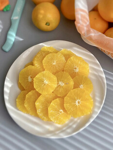 新鲜切片橙子