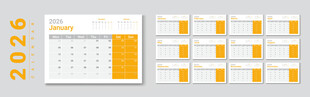 2026年台历模板