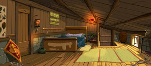 温馨木质风室内场景