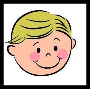 微笑小男孩头像