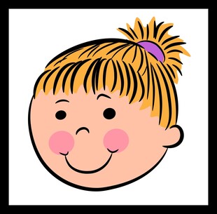 可爱扎辫小女孩头像