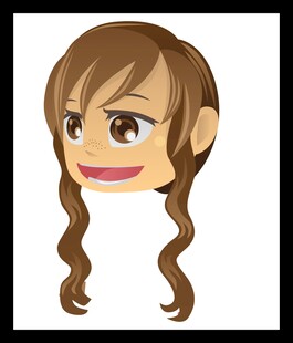 可爱双马尾动漫女孩头像