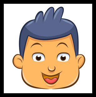 微笑卡通男孩头像