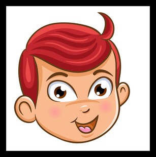 红发小男孩卡通头像