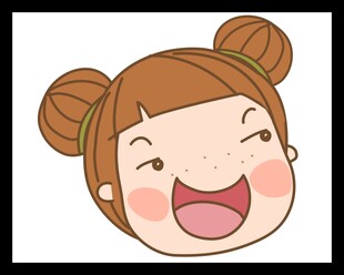 双马尾笑靥女孩头像