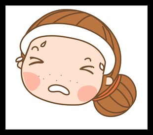 可爱嘟嘴卡通女孩头像