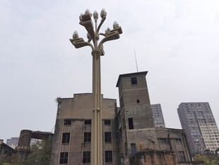 独特造型建筑屹立城市中