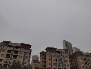 城市中的多层建筑景观