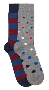 多彩图案男士袜子组合
