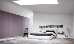 现代简约风卧室室内场景