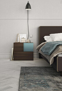 现代简约风卧室床头柜场景