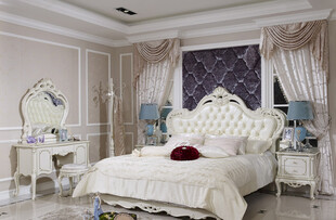 欧式奢华卧室温馨场景