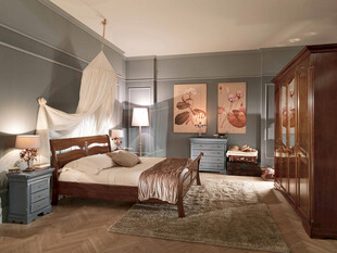 复古风格卧室室内场景