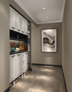 现代简约风走廊储物空间