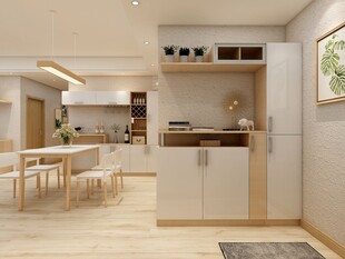 现代简约风开放式家居空间